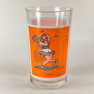 Pepsi Sport Collector Series Glass PANIC by Gary Patterson 1979 Thought Factory